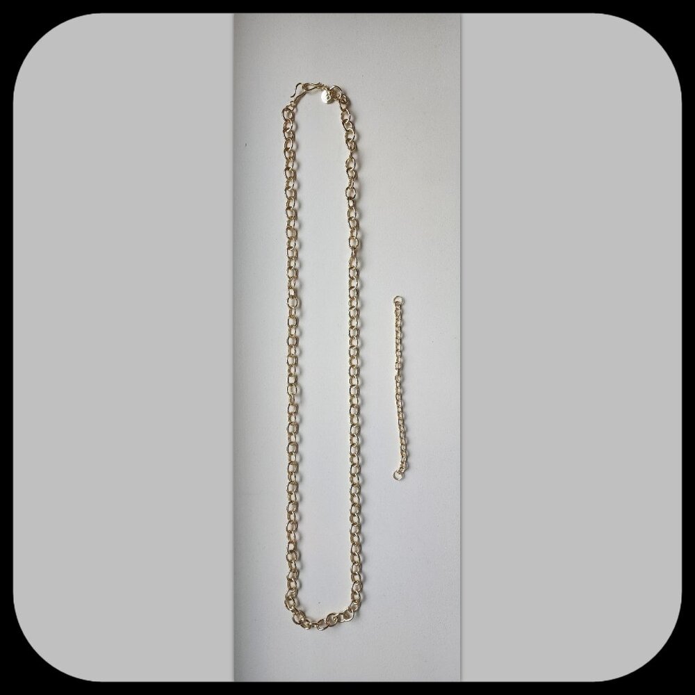 STELLA & DOT || 18” Polished Gold Colour Chunky Necklace